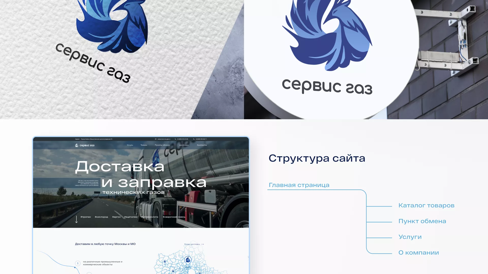 Создание сайта компании «Сервис газ» в Макарове